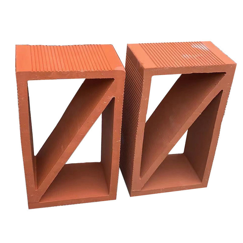 Terracotta Intagli di mattoni di argilla rossa e vuota Rectangular Decorative Blocks For Garden Wall Isolamento termico 800 Centigrade Affordable