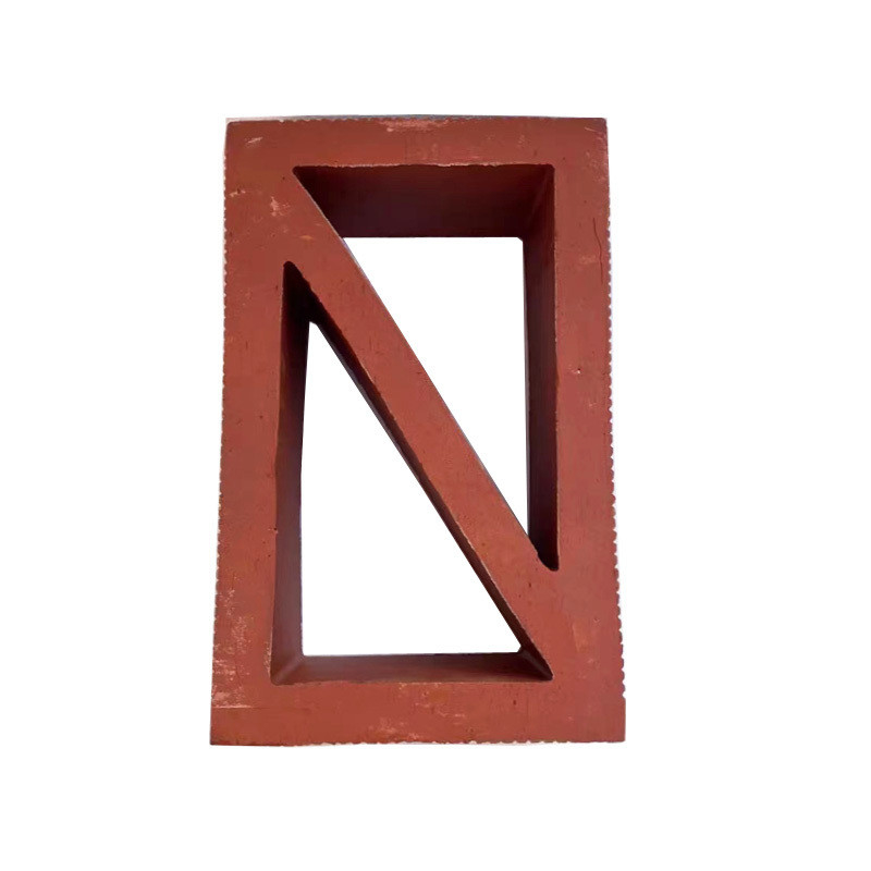 Terracotta Intagli di mattoni di argilla rossa e vuota Rectangular Decorative Blocks For Garden Wall Isolamento termico 800 Centigrade Affordable