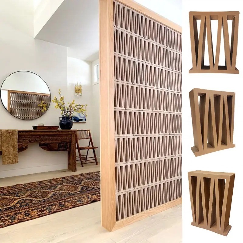 Matt Superficie Terracotta Breeze Blocks pannelli per M-forma mattoni di argilla gialla e piastrelle wind screen