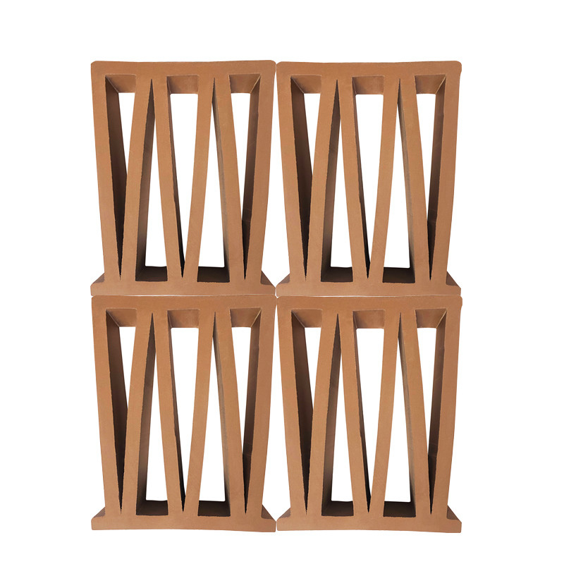 Terracotta Breeze Block Mold M Shape Wall Panel Interni Decorativi Bricks per il fuoco per esterni Perforato Decorazione Design