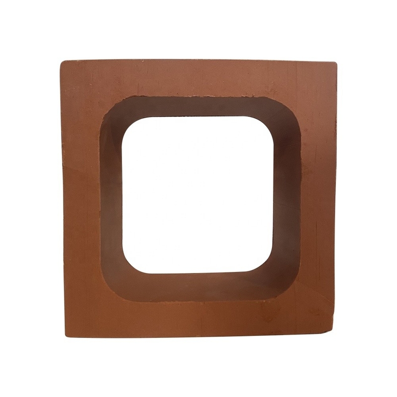 Terracotta Parete Breeze Blocks Isolamento termico 800 Centigradi mattoni rossi Materiale di decorazione di edifici scolastici