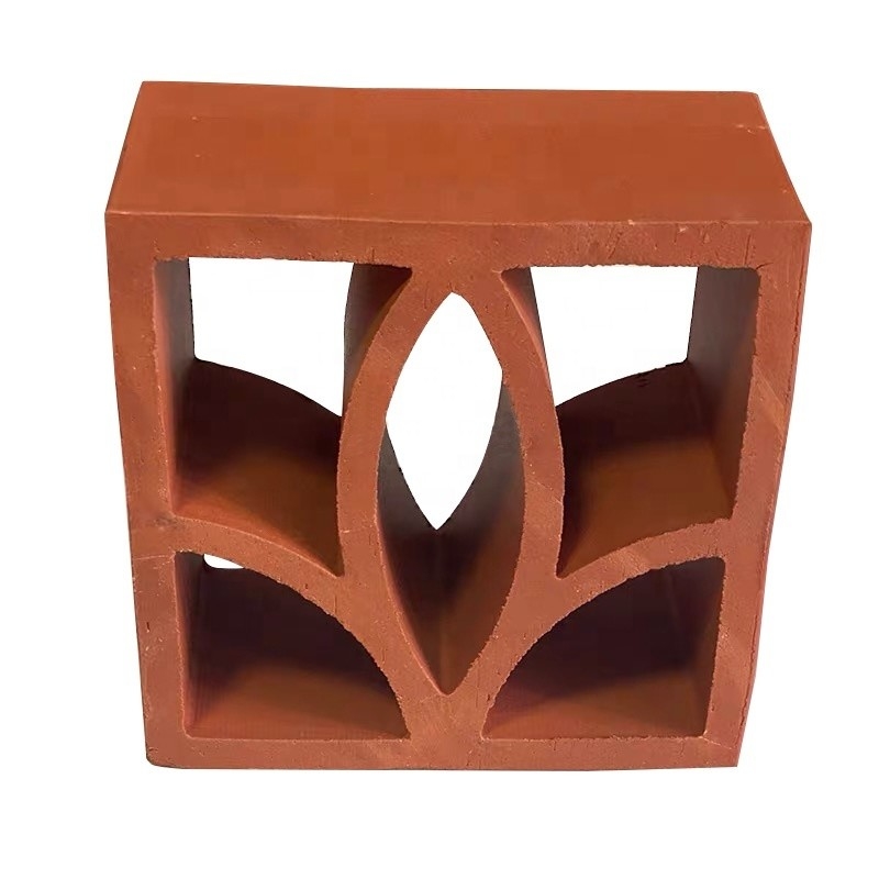 7% di assorbimento Terracotta Fassata pannello Breezeway Piastrella in design classico per Decorazione giardino Decorazione in mattoni