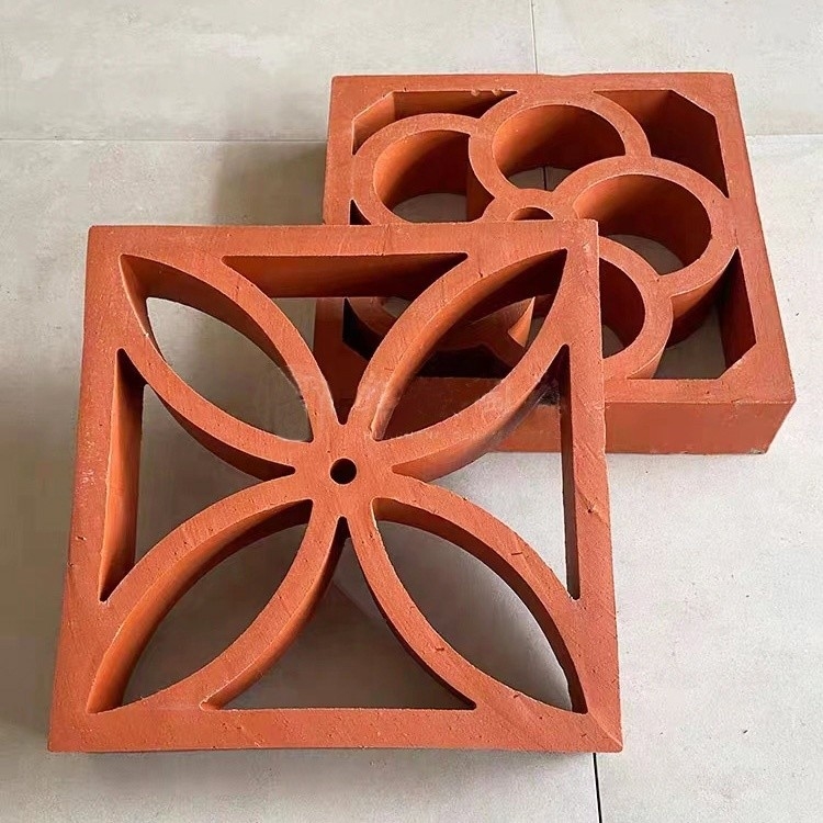 Isolamento termico a 800 gradi Centigradi Fuoco rosso mattoni in argilla di rivestimento per pareti esterne classiche Stile di design classico