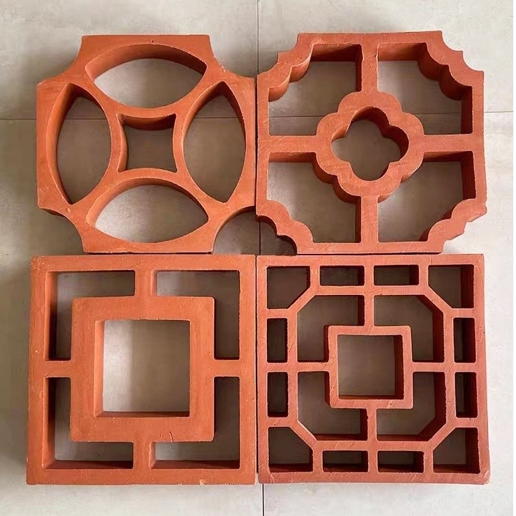Isolamento termico a 800 gradi Centigradi Fuoco rosso mattoni in argilla di rivestimento per pareti esterne classiche Stile di design classico