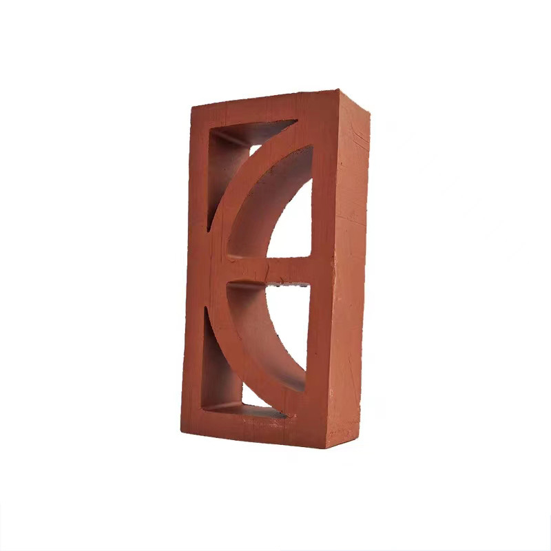Dimensioni comuni 240*120*60mm Grandi mattoni artigianali di argilla per il fuoco Piastrelle di ventilazione Isolamento termico fino a 800°C per facciata di pannelli da giardino