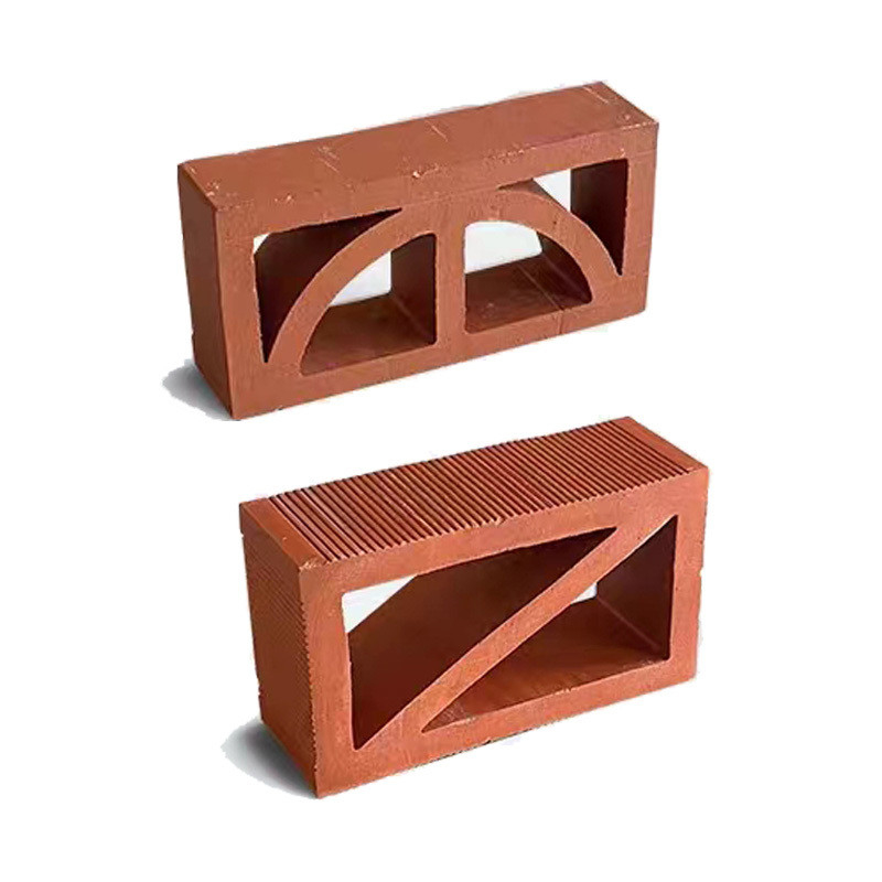 Dimensioni comuni 240*120*60mm Grandi mattoni artigianali di argilla per il fuoco Piastrelle di ventilazione Isolamento termico fino a 800°C per facciata di pannelli da giardino