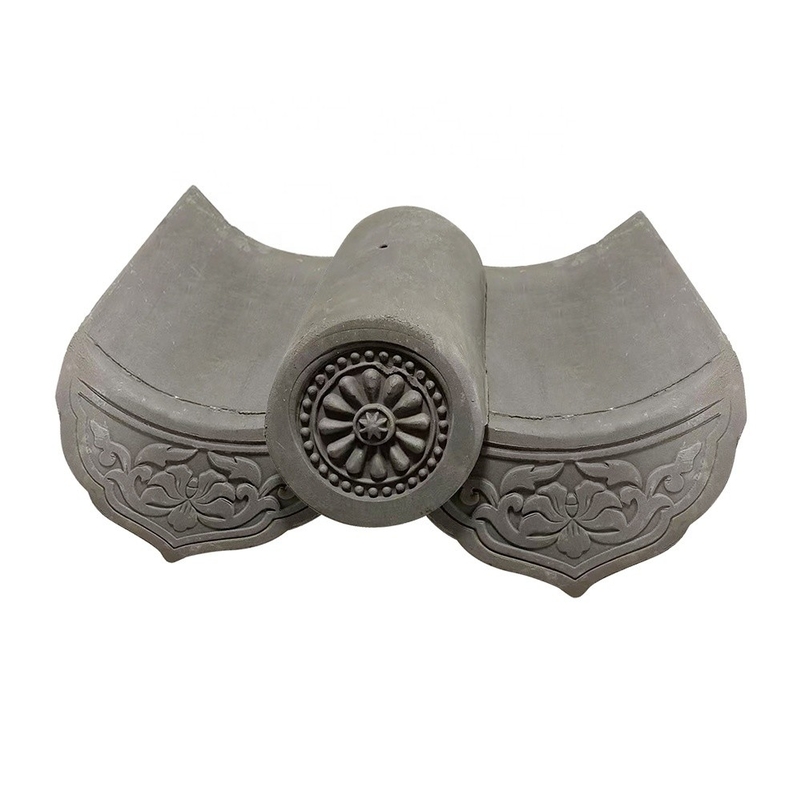 180*180mm Resistenza alla compressione 1500N Piastrelle cinesi per tetti per templi buddisti Materiale tradizionale
