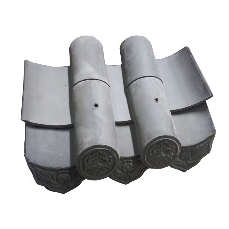 180*180mm Resistenza alla compressione 1500N Piastrelle cinesi per tetti per templi buddisti Materiale tradizionale