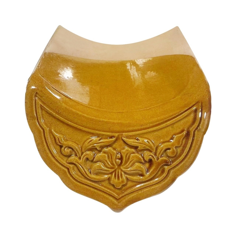 Tetti di templi buddisti giapponesi fatti a mano e sinterizzati Piastrelle ceramiche tradizionali cinesi con resistenza alla compressione 1500N