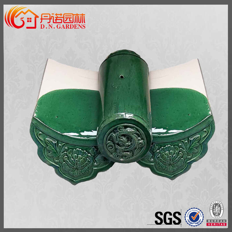 Tetti per templi in Malesia devono avere antiche piastrelle ceramiche verdi resistenti alla compressione di 1500N