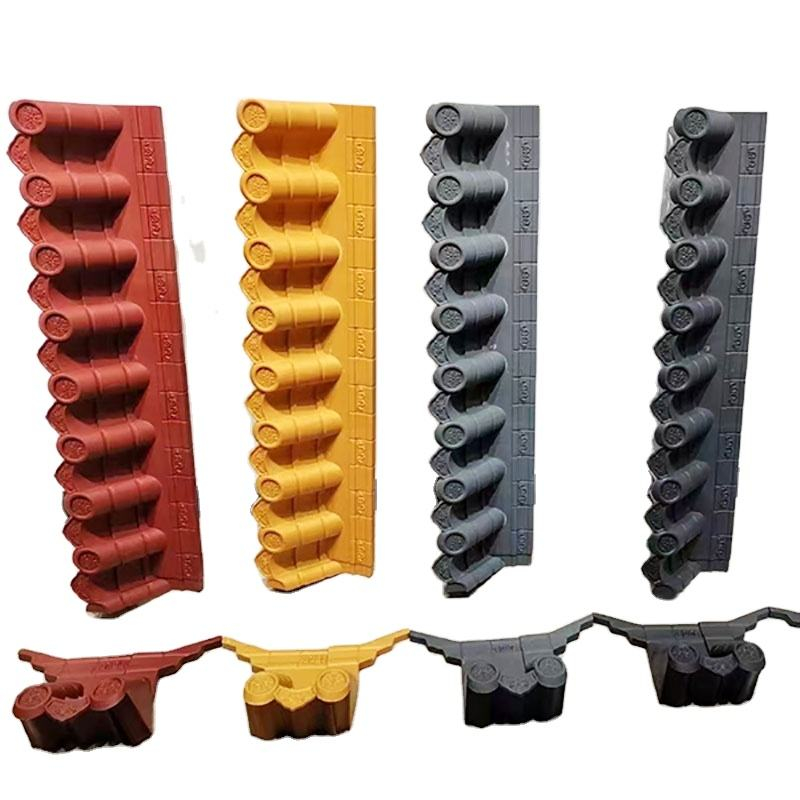 Tegola per tetto in resina sintetica grigia stile antico, lastra di plastica rivestita in ASA per coperture