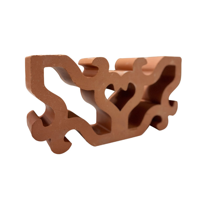 Argilla da costruzione rossa Blocco Breeze Mattoni decorativi perforati Parete divisoria