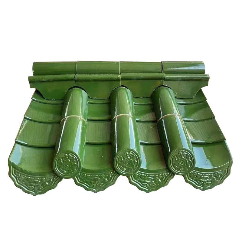 Stile asiatico Autentico Antiche piastrelle di tetto vetrate cinesi per ristoranti Hotel tetto del tempio