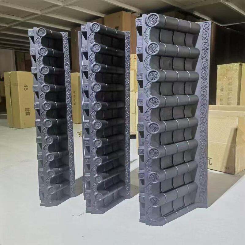 Decorazione del tetto con cinghie di plastica con supporto per bracciale Full Set Piastrelle di tetto in PVC stile cinese