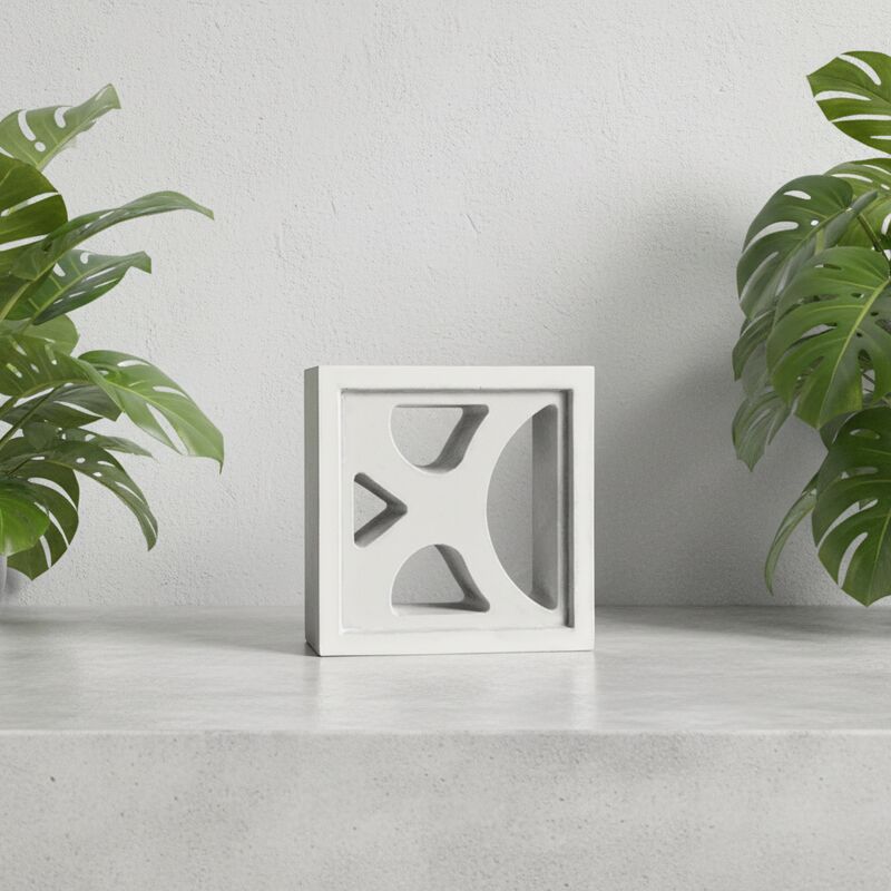 Blocco di cemento quadrato per ventilazione schermata Mattoni refrattari sinterizzati Mattoni cavi per decorazione murale