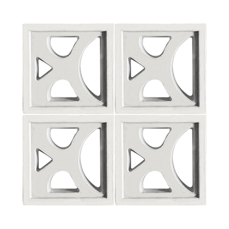 Blocco di cemento quadrato per ventilazione schermata Mattoni refrattari sinterizzati Mattoni cavi per decorazione murale