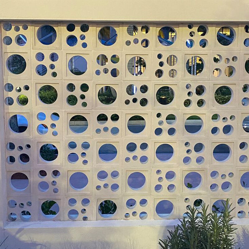 Blocco di schermo di cemento Griglia cava mattoni Breeze Blocco interno Particole esterne Rivestimenti murali