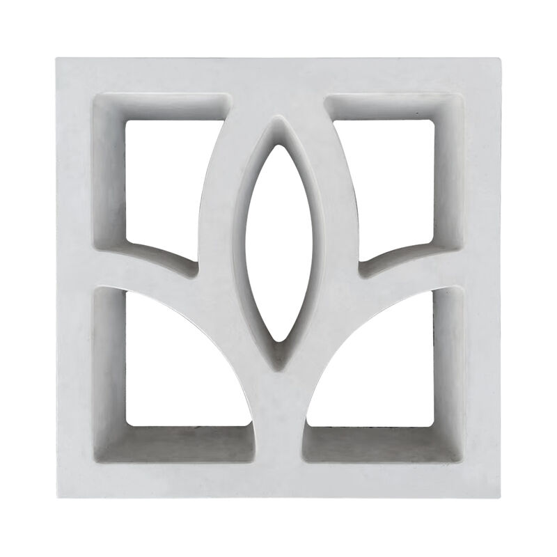 Serie lineare minimalista schermo di cemento bianco blocchi di brezza Componente di cemento mattoni per facciate moderne