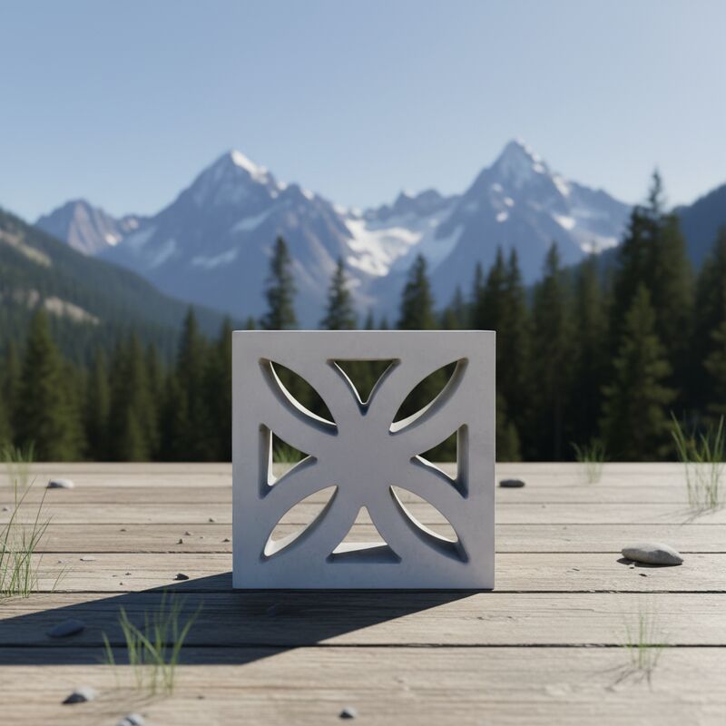 Unità di blocchi di schermo decorativo mattoni di reticolo vuoto cemento per interni eleganti / divisori interni e pareti di accento