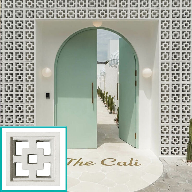 Infissi a ventilazione per la privacy mattoni di parete blocchi di brezza in cemento architettura blocchi di brezza curva per balconi e case di città