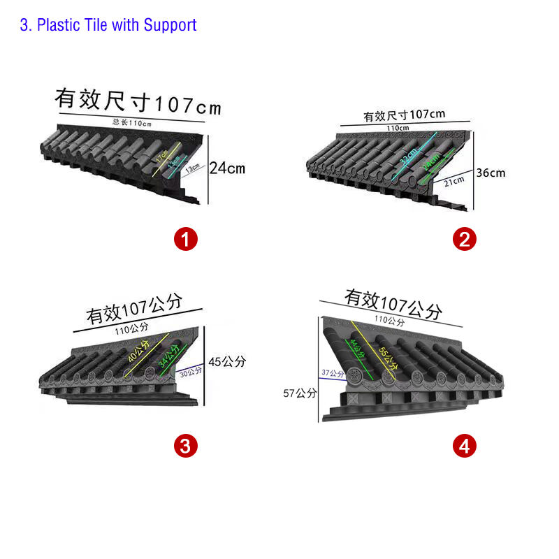 Plastic Japanese Roof Decoration Lightweight Roofing Material for Interior Wall and Booth