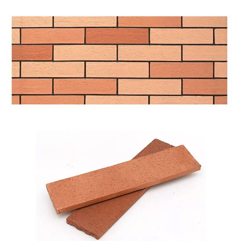 Piastrelle per pareti esterne mattoni a faccia divisa con argilla Materiale grezzo Wire Cut Brick Surface Clinker Tiles per facciate di case