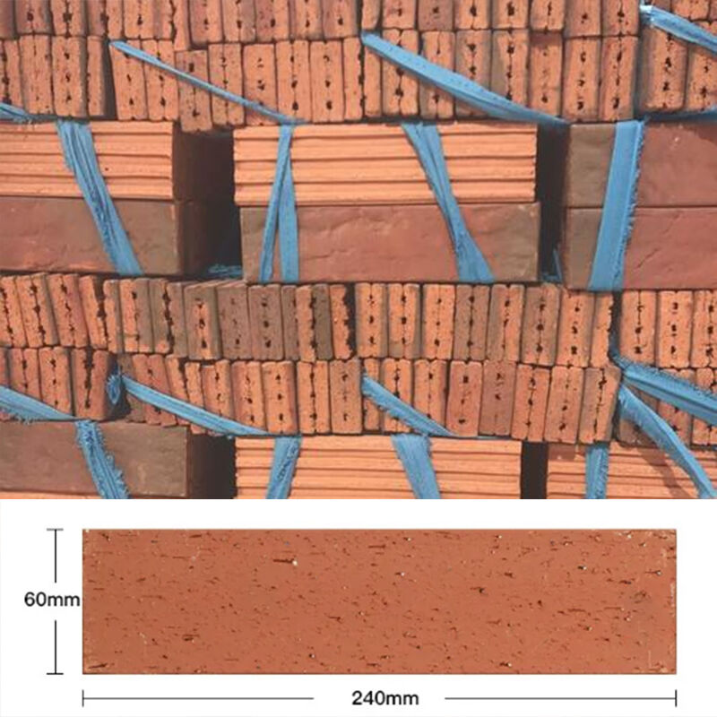 Piastrelle per pareti esterne mattoni a faccia divisa con argilla Materiale grezzo Wire Cut Brick Surface Clinker Tiles per facciate di case