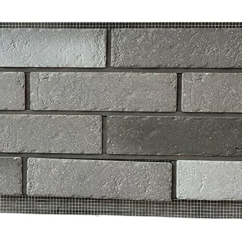 Grey Split Face Brick Wall Thin Brick Deacorative Tiles Durable Exterior & Interior Wall Cladding for Modern & Traditional Building Facades