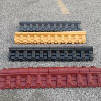 Verdi Leggera Tetti di foglio Angoli Giardino capanno Ridge Piastrelle di plastica Decorazione del tetto cinese