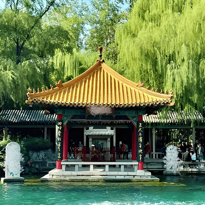 Tegole in ceramica smaltata in stile tradizionale cinese, tegole lucide per tetti per architettura paesaggistica da giardino, padiglione del tempio, casa da tè, centro culturale