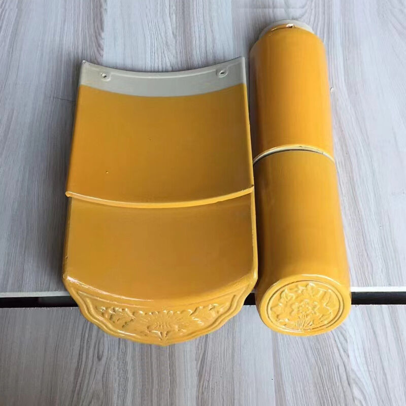 Tegole in ceramica smaltata in stile tradizionale cinese, tegole lucide per tetti per architettura paesaggistica da giardino, padiglione del tempio, casa da tè, centro culturale