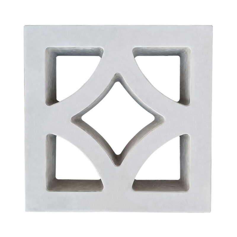 Moderni blocchi di cemento bianco di brice Pareti divisorie decorative Blocchi di cemento con una vasta gamma di modelli