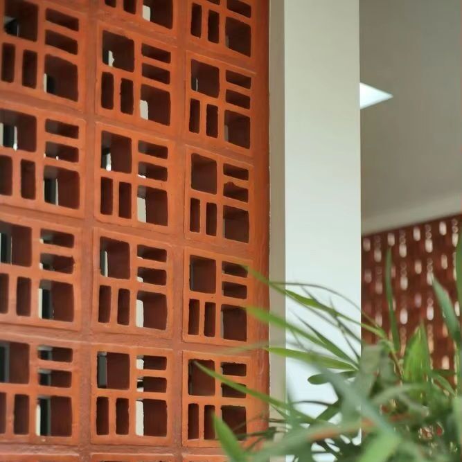 Terracotta Breeze Block Panels Architettura Pareti Decorative Perforate Bricks
