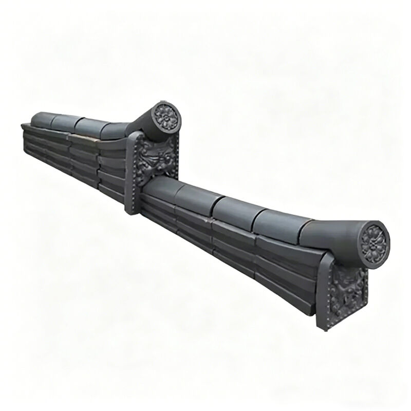 Piastrelle in argilla giapponese in stile asiatico Piastrelle tradizionali resistenti all'acqua macchina fatta per il tetto del giardino del tempio villa