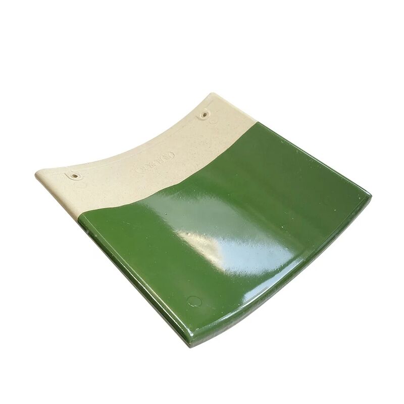 Piastrelle di tetto in vetro cinese di colore verde vibrante in stile classico Piastrelle in ceramica per il giardino del tempio padiglione casa del tè