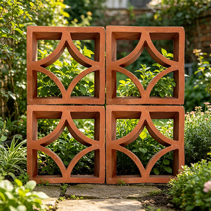 Blocco Breeze in terracotta Blocco di ventilazione decorativo in mattoni a parete cava per partizione esterna della cucina di casa e ufficio