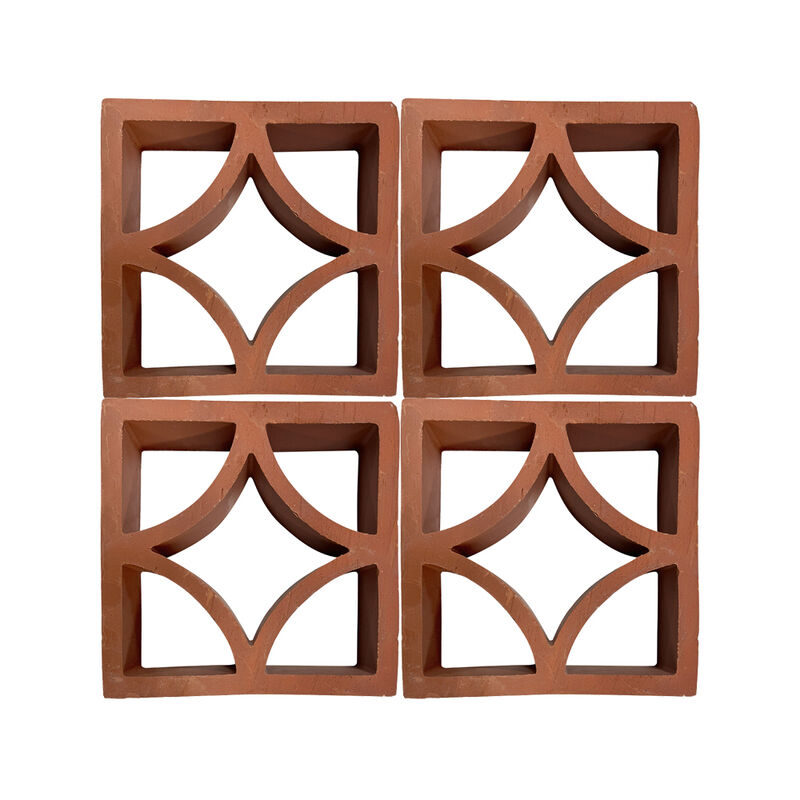 Blocco Breeze in terracotta Blocco di ventilazione decorativo in mattoni a parete cava per partizione esterna della cucina di casa e ufficio
