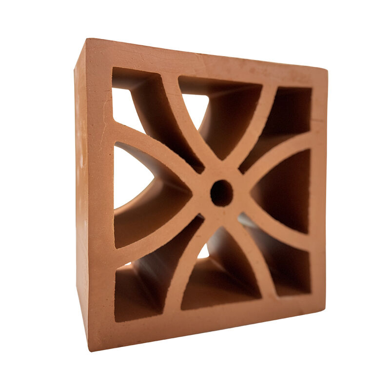 Materiali da costruzione Parete schermante Terracotta Blocco brezza Mattoni per facciata perforati Blocchi decorativi di ventilazione scavati