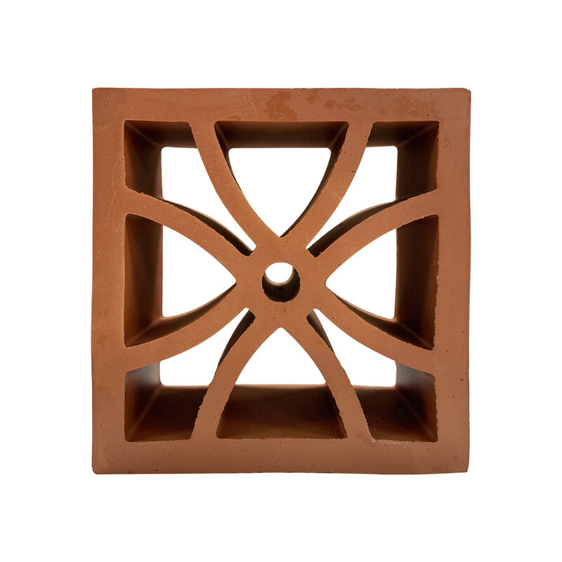 Materiali da costruzione Parete schermante Terracotta Blocco brezza Mattoni per facciata perforati Blocchi decorativi di ventilazione scavati