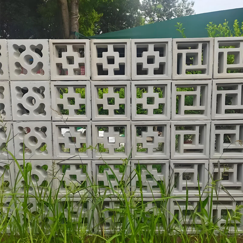 Doppio blocco quadrato Breeze Muro di blocchi decorativi in ​​​​cemento Blocchi di cemento forati per paesaggi di mobili