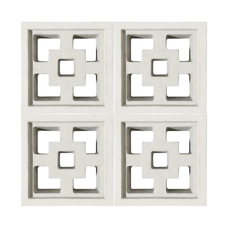 Breeze Block Decorative Concreto Massoneria Unità Quadratura Patterned Decorative Concreto Blocks Come Design Accento una copertura ombra