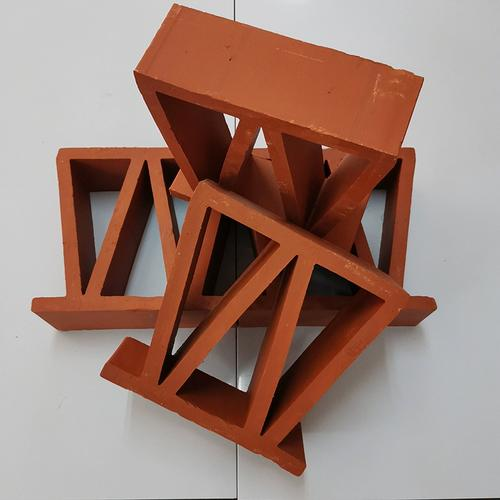Parete divisorio in mattoni sfondo m Forma giallo colore vetro schermo piastrelle di terracotta Breeze blocchi pannelli