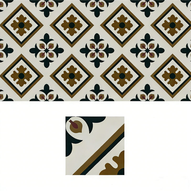 Piastrelle di cemento artigianali vintage Piastrelle di ceramica spesse 16 mm Cerca per la casa Pavimento commerciale Parete pavimentazione caratteristica muro