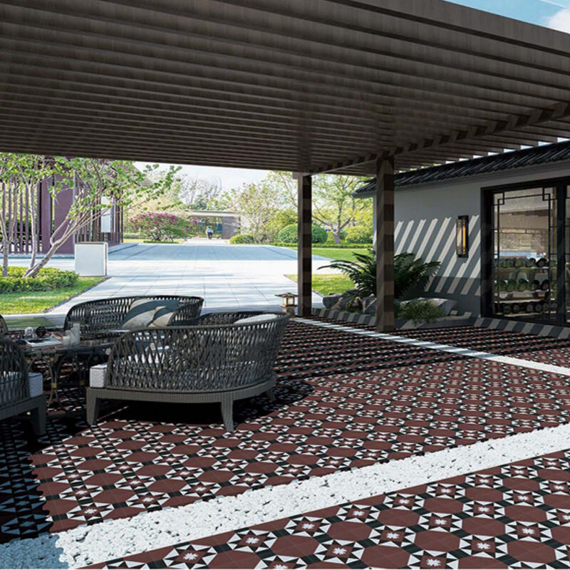 Piastrelle di cemento con motivi 200 X 200 mm Modello personalizzato fatto a mano senza smalti Ecologico per pavimenti boutique di hotel
