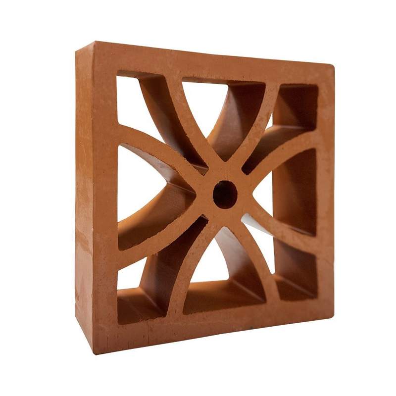 Blocco brezza in terracotta Blocco schermante in argilla cava per pareti paesaggistiche, pareti divisorie per patio, ventilazione naturale