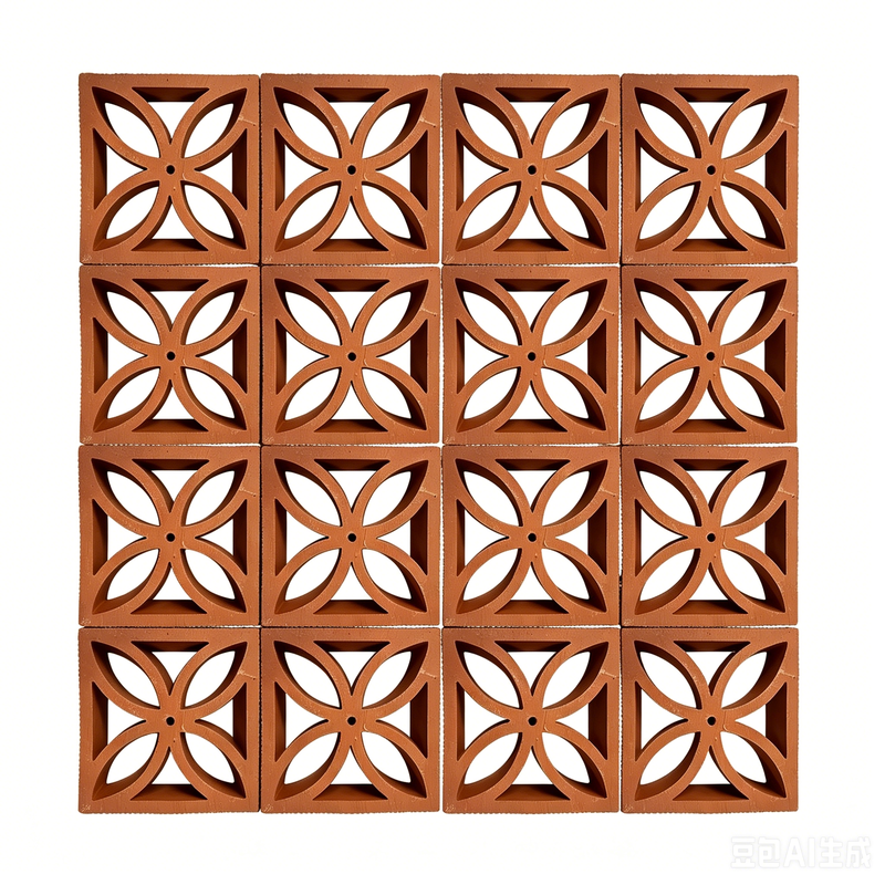 Terracotta Breeze Block Panels Architettura Pareti Decorative Perforate Bricks