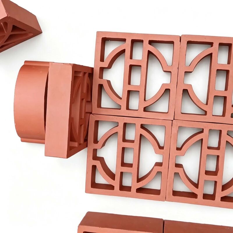 Terracotta Geometrica Classica Breeze Blocks Architettonica Artiglieria Scarica di Artiglieria per le Faccate Moderne