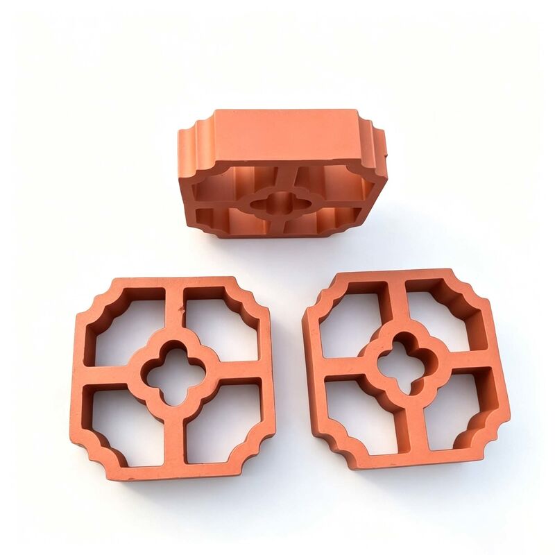 Rivestimento per pareti da giardino Mattoni reticolari in terracotta e argilla Blocchi per recinzioni per facciate Parasole per facciate