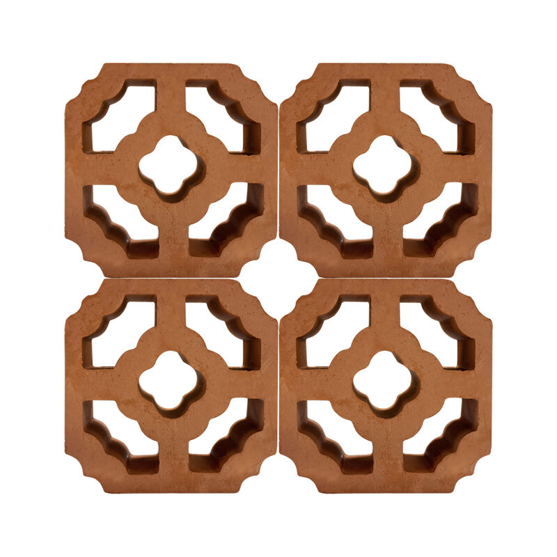 Rivestimento per pareti da giardino Mattoni reticolari in terracotta e argilla Blocchi per recinzioni per facciate Parasole per facciate