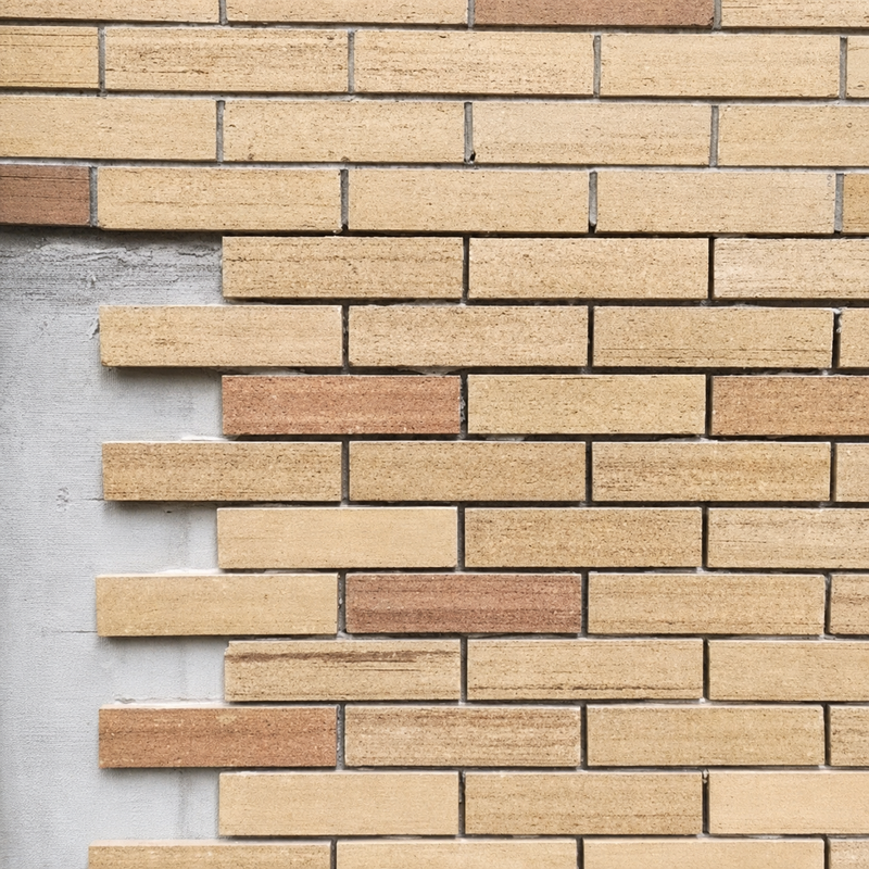 Terracotta Split Brick Tiles Flexible Clay Wall Cladding Brick Slips Clay Wall Facing Bricks Thin Brick Veneer for Exterior Wall